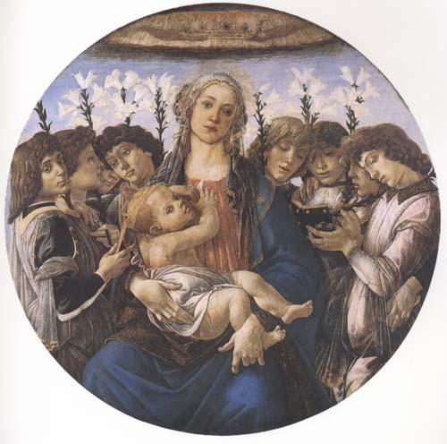 Sandro Botticelli Madonna and child with eight Angels or Raczinskj Tondo Germany oil painting art